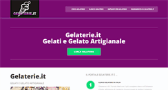 Desktop Screenshot of gelaterie.it