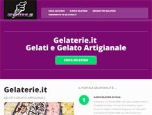 Tablet Screenshot of gelaterie.it